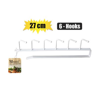 HANGER RACK UNDER CABINET 6 HOOKS 27cm