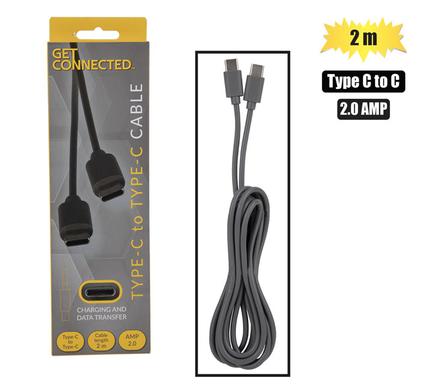 USB CABLE TYPE C TO TYPE C 2.0 AMP 2m
