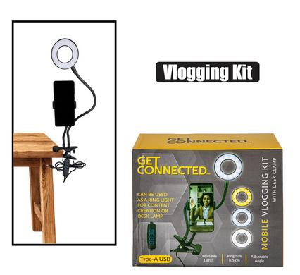 MOBILE VLOGGING KIT USB WITH DESK CLAMP