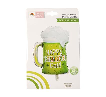 BALLOONS HELIUM FOIL ST PADDYS 82cm F-03
