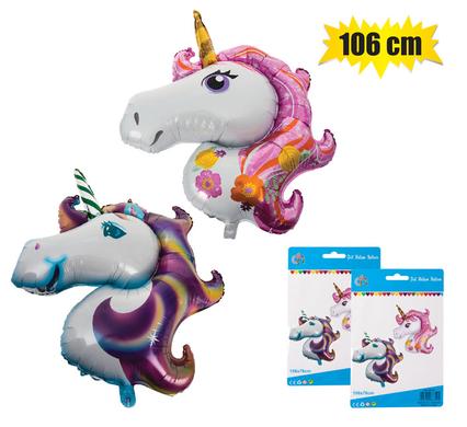 BALLOON HELIUM FOIL UNICORN 105cm F-04