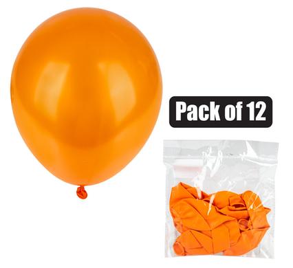 BALLOONS HELIUM 1PC ORANGE F-01
