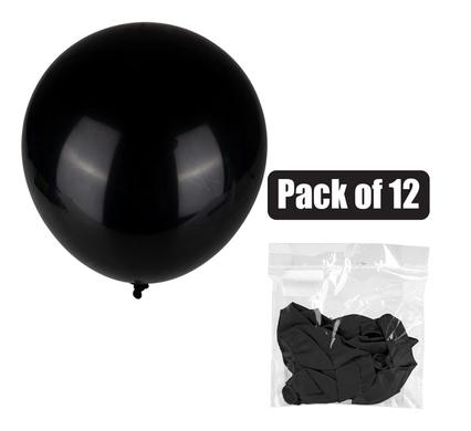 BALLOONS HELIUM 1PC BLACK F-01