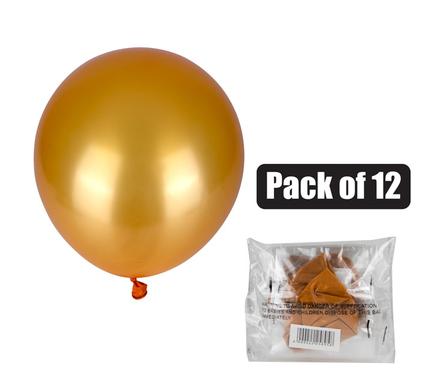 BALLOONS HELIUM 1PC GOLD F-01