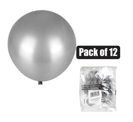 BALLOONS HELIUM 1PC SILVER F-01