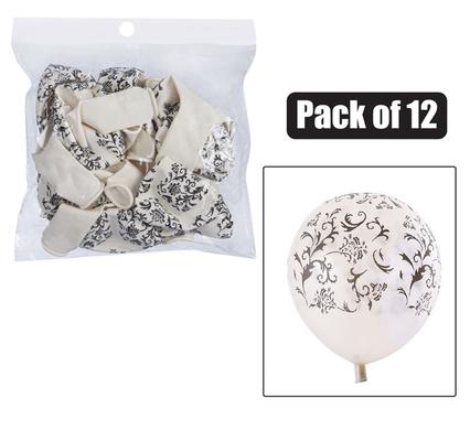 BALLOONS HELIUM 1PC DESIGN WHITE F-01