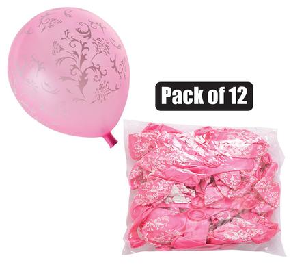 BALLOONS HELIUM 1PC DESIGN PINK F-01