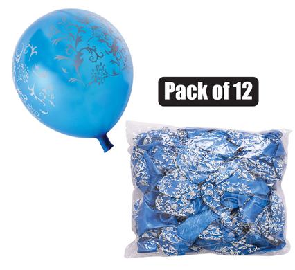 BALLOONS HELIUM 1PC DESIGN BLUE F-01