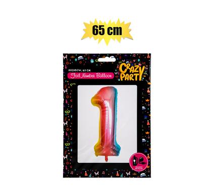 BALLOONS HELIUM FOIL RAINBOW 1 65cm F-02