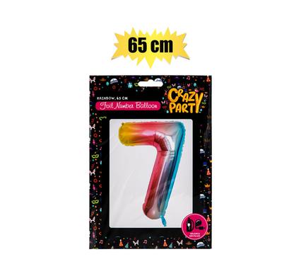 BALLOONS HELIUM FOIL RAINBOW 7 65cm F-02