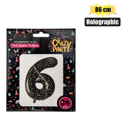 BALLOON HELIUM FOIL HOLO 6 86cm F-03