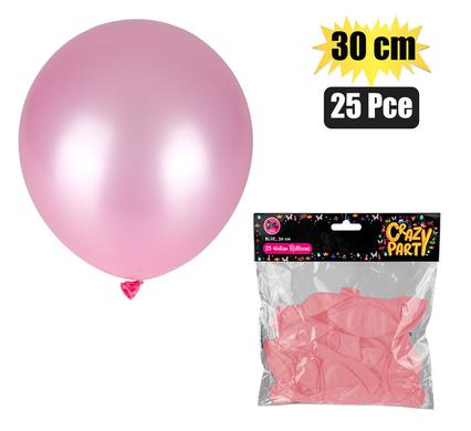 BALLOONS HELIUM 25PC PINK F-01
