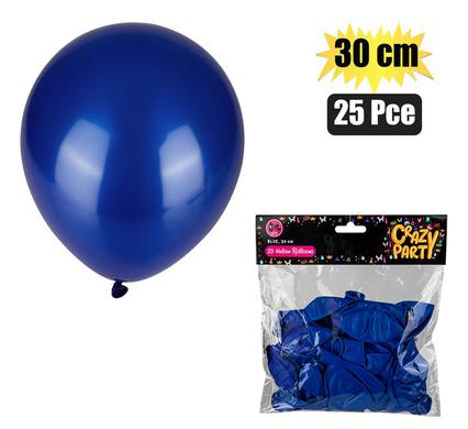BALLOONS HELIUM 25PC BLUE F-01