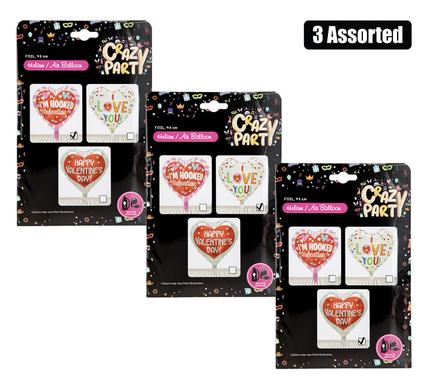BALLOON HELIUM FOIL I LOVE WHITE F-01