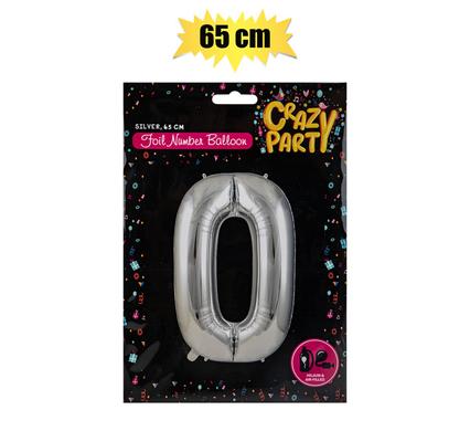 BALLOONS HELIUM FOIL SILVER 0 65cm F-02