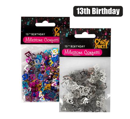 PARTY CONFETTI MILESTONE 13 15g