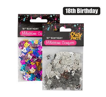 PARTY CONFETTI MILESTONE 18 15g