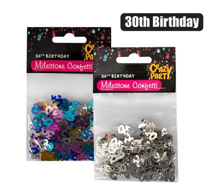 PARTY CONFETTI MILESTONE 30 15g