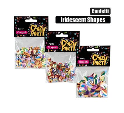 PARTY CONFETTI IRIDESCENT SHAPES 15G