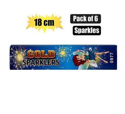 PARTY SPARKLERS 18cm PACK OF 6
