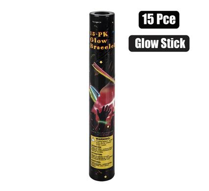 GLOW STICKS WITH CONNECTORS 15 PIECE