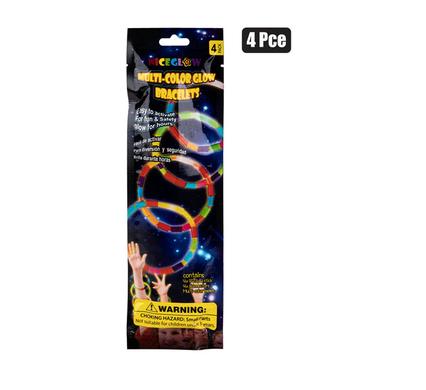 GLOW STICK BRACELET 4 PIECE