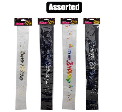PARTY SASH HBD PRINT ASSTD