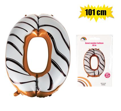 BALLOON HELIUM FOIL DONUT 0 101cm F-04