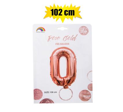 BALLOON HELIUM FOIL ROSE G 0 102cm F-04