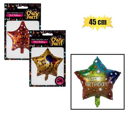BALLOON HELIUM SHAPE HBD 45cm F-01