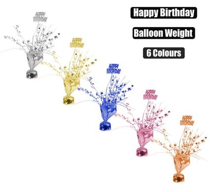 HELIUM BALLOON WEIGHT HAPPY BIRTHDAY