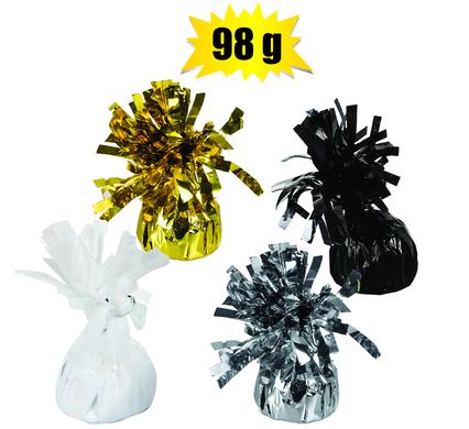 HELIUM BALLOON WEIGHT 98g ASSORTED COLS