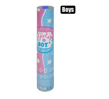 PARTY GENDER REVEAL CONFETTI CANNON-BLUE