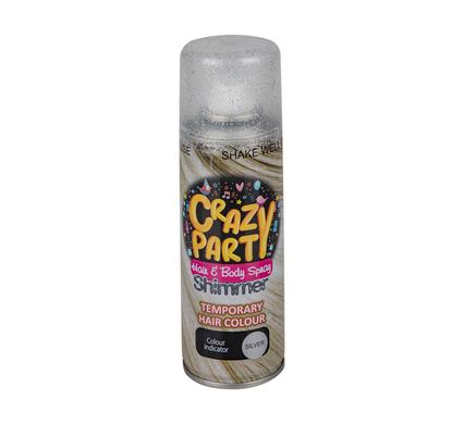 PARTY-SPRAY GLITTER SILVER
