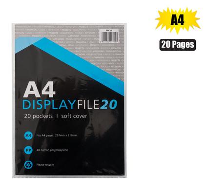 FILE DISPLAY-BOOK PL A4 20-PAGE