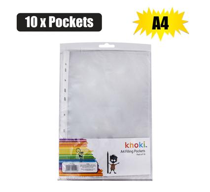 FILE DISPLAY-POCKETS PL A4    10xPOCKETS