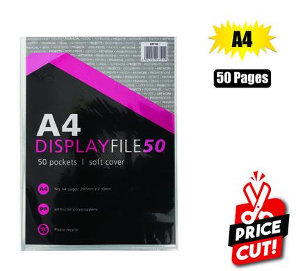 FILE DISPLAY-BOOK PL A4 50-PAGE
