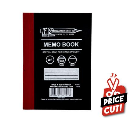BOOK HARD-COVER A6 144-PAGE MEMO