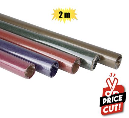 BOOK COVER KRAFT ROLL ASSTD COL 500mmx2m