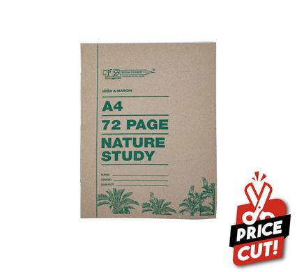 BOOK SOFT-COVER A4 72PG NATURE STUDY I/M