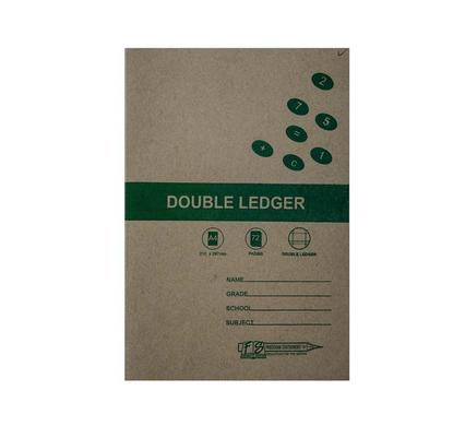 BOOK SOFT-COVER A4 72PG DOUBLE LEDGER