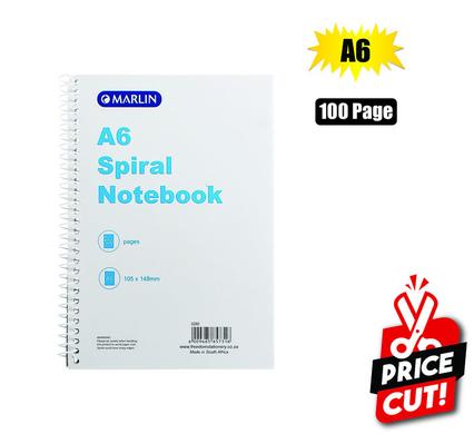 BOOK NOTE SPIRAL BOUND A6 100-PAGE