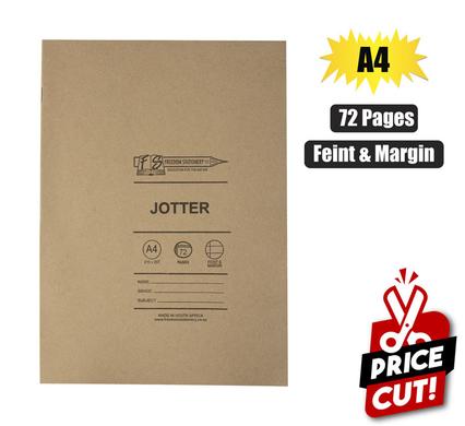 BOOK SOFT-COVER A4 72PG JOTTER F/M
