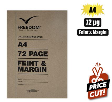 BOOK SOFT-COVER A4 72PG COLLEGE F/M