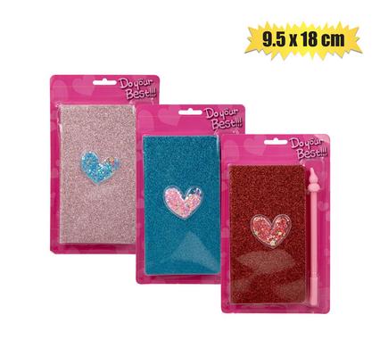 NOVELTY LOVE NOTEBOOK WITH PEN9.5x18cm