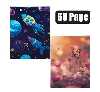 NOVELTY NOTEBOOK HARDCOVER 60 PAGES