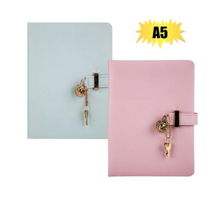 NOVELTY NOTEBOOK WITH HEART LOCK A5