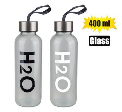 DRINKING-BOTTLE GLS H2O 400ml
