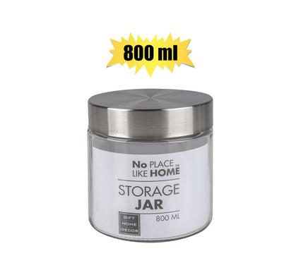 STORAGE-JAR GLS 800ml BLACKBOARD 11x12cm