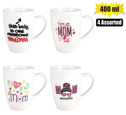 MUG OCCASIONS MOM BARREL 400ml ASSTD